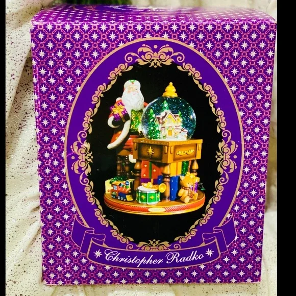 Christopher Radko snow globe music box